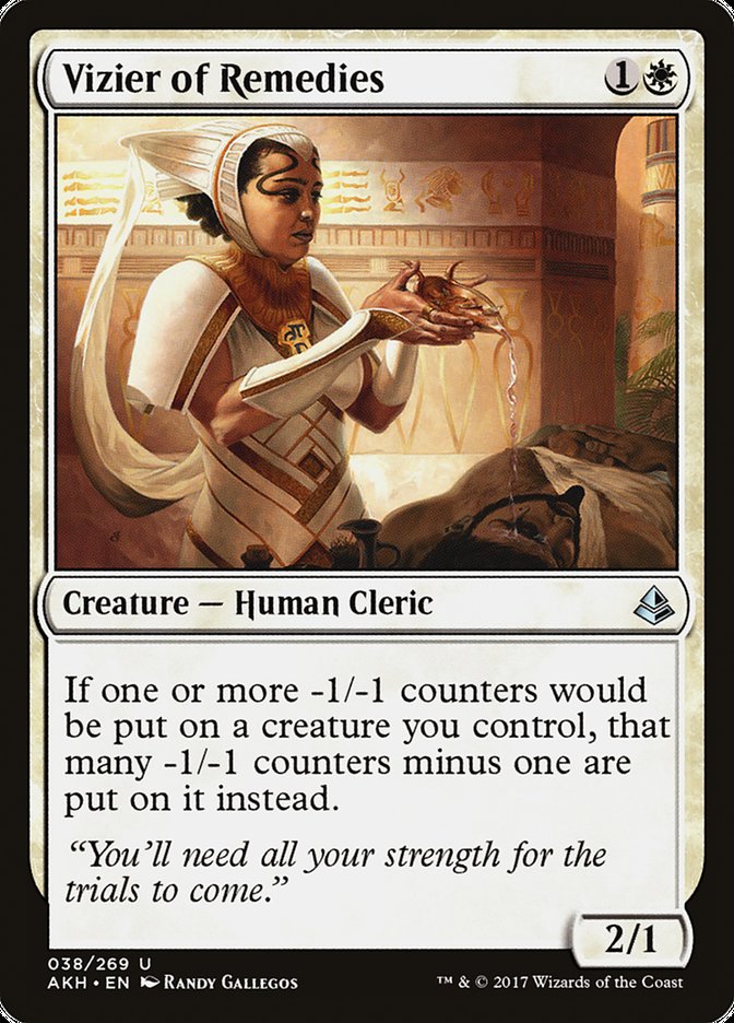 MTG Card Title: Vizier of Remedies AKH/38
