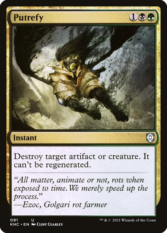 MTG Card Title: Putrefy KHC/91