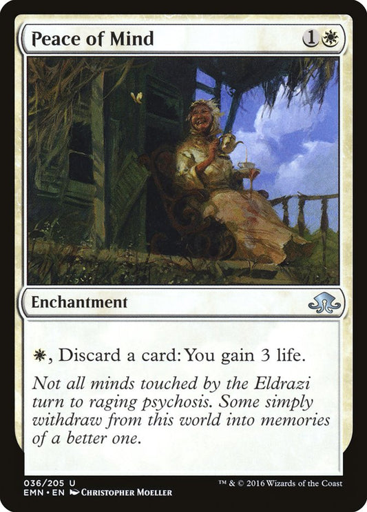 MTG Card Title: Peace of Mind EMN/36