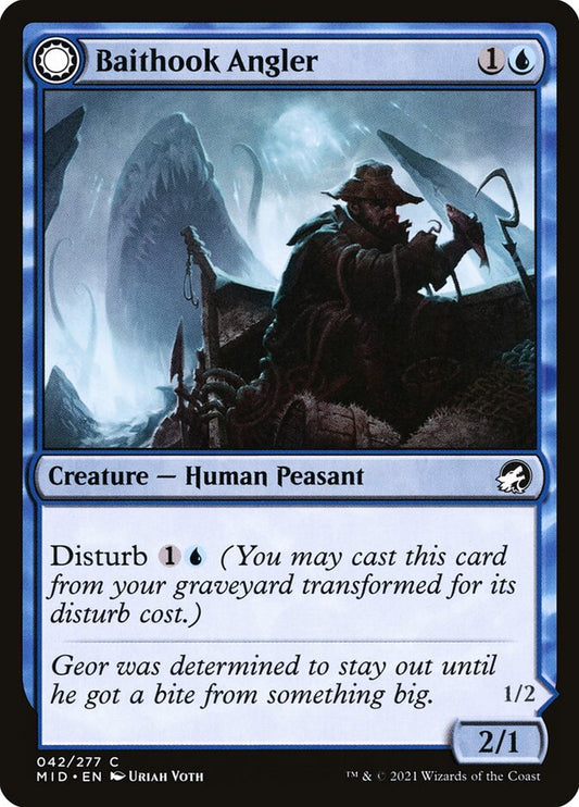 MTG Card Title: Baithook Angler // Hook-Haunt Drifter MID/42