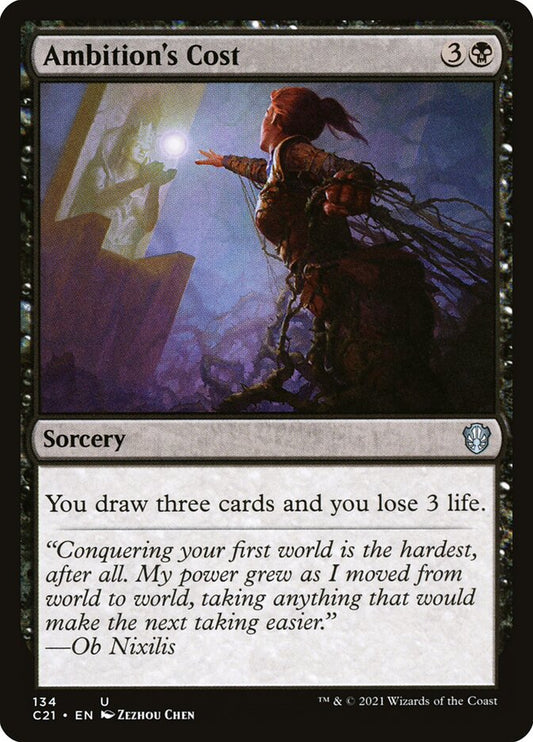 MTG Card Title: Ambition's Cost C21/134