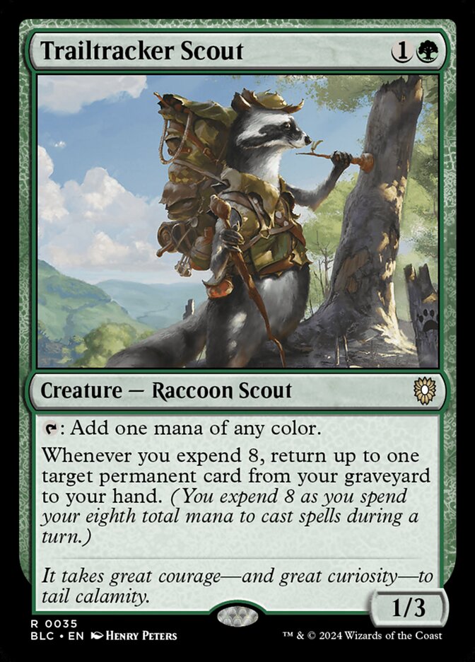 MTG Card Title: Trailtracker Scout BLC/35