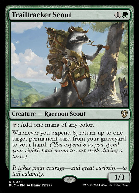MTG Card Title: Trailtracker Scout BLC/35