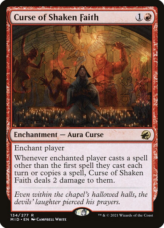 MTG Card Title: Curse of Shaken Faith MID/134