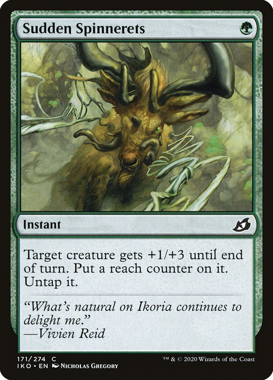 MTG Card Title: Sudden Spinnerets IKO/171