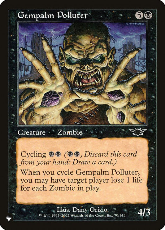 MTG Card Title: Gempalm Polluter PLST/LGN-70