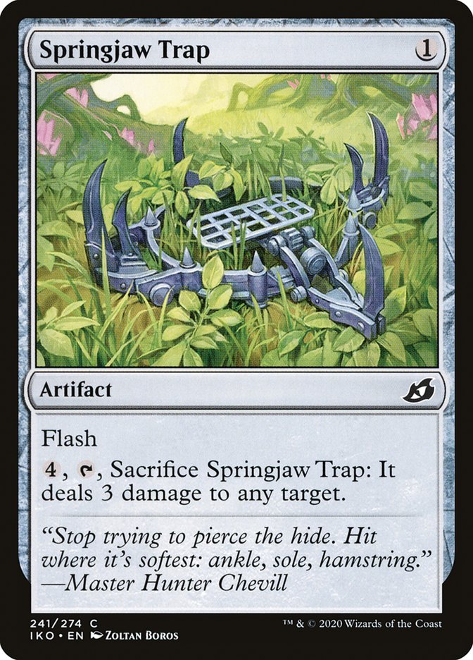 MTG Card Title: Springjaw Trap IKO/241