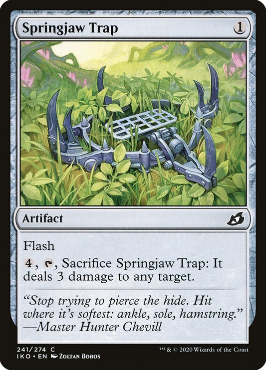 MTG Card Title: Springjaw Trap IKO/241