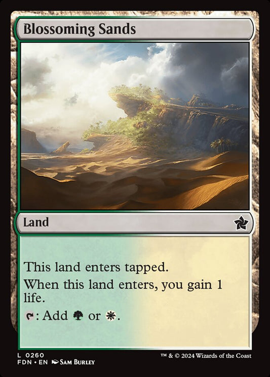 MTG Card Title: Blossoming Sands FDN/260
