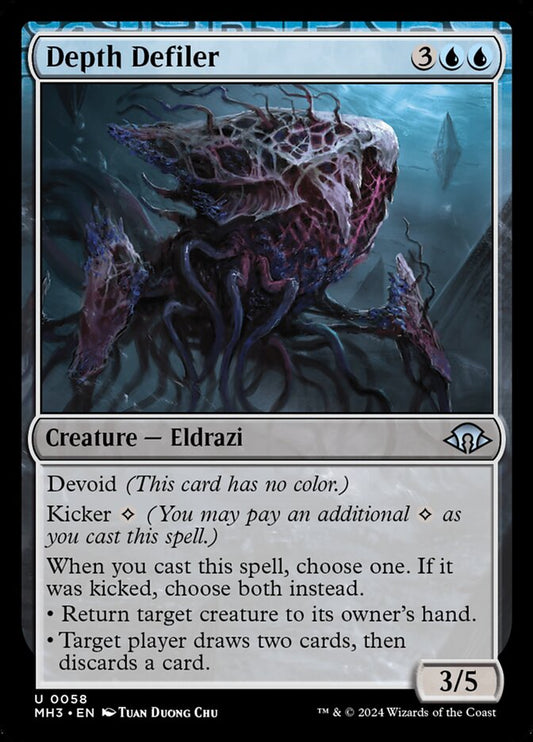 MTG Card Title: Depth Defiler MH3/58