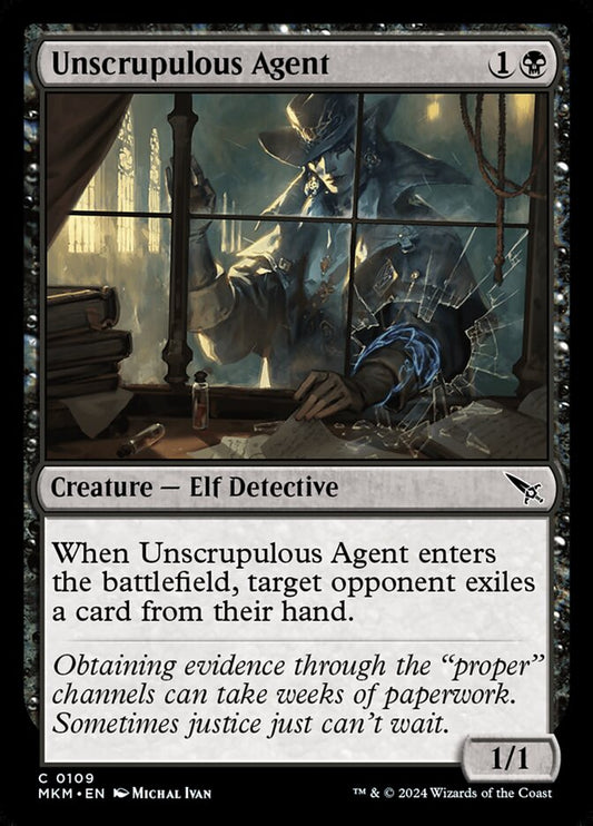 MTG Card Title: Unscrupulous Agent MKM/109