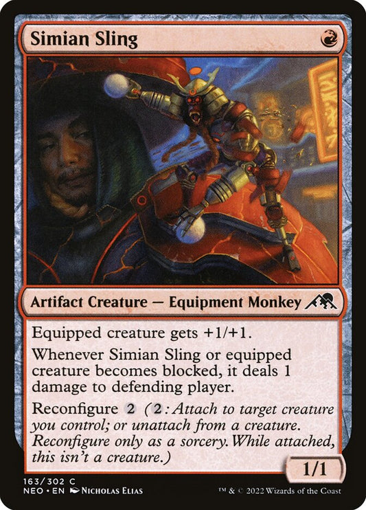 MTG Card Title: Simian Sling NEO/163