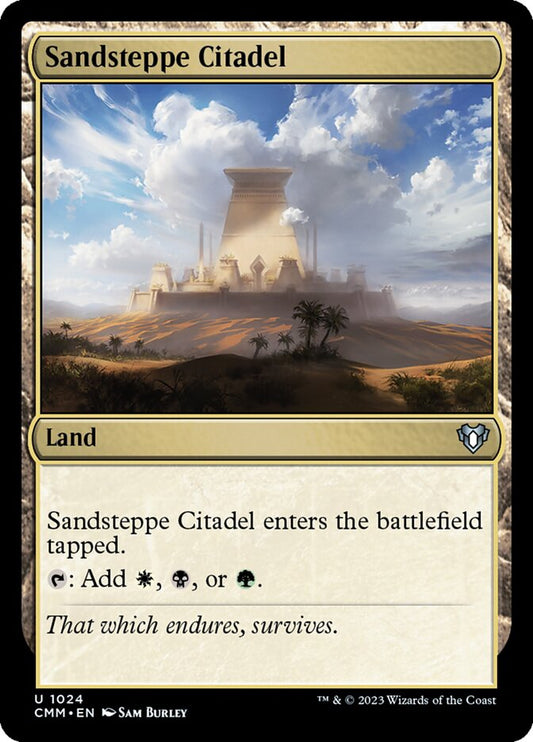 MTG Card Title: Sandsteppe Citadel CMM/1024