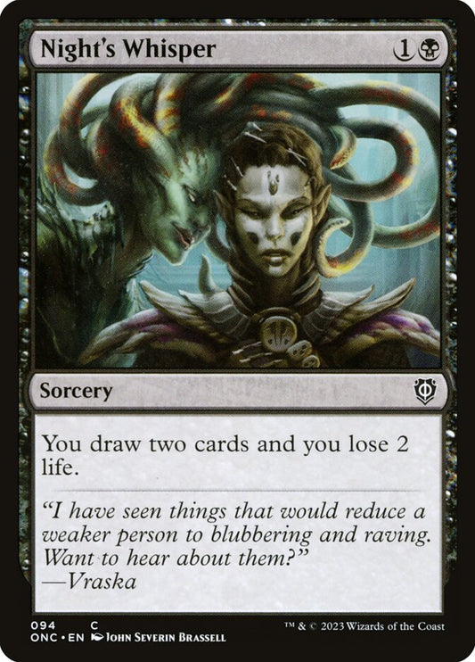 MTG Card Title: Night's Whisper ONC/94