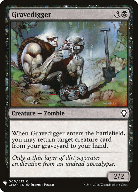 MTG Card Title: Gravedigger PLST/CM2-66