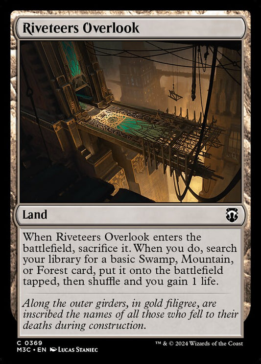 MTG Card Title: Riveteers Overlook M3C/369