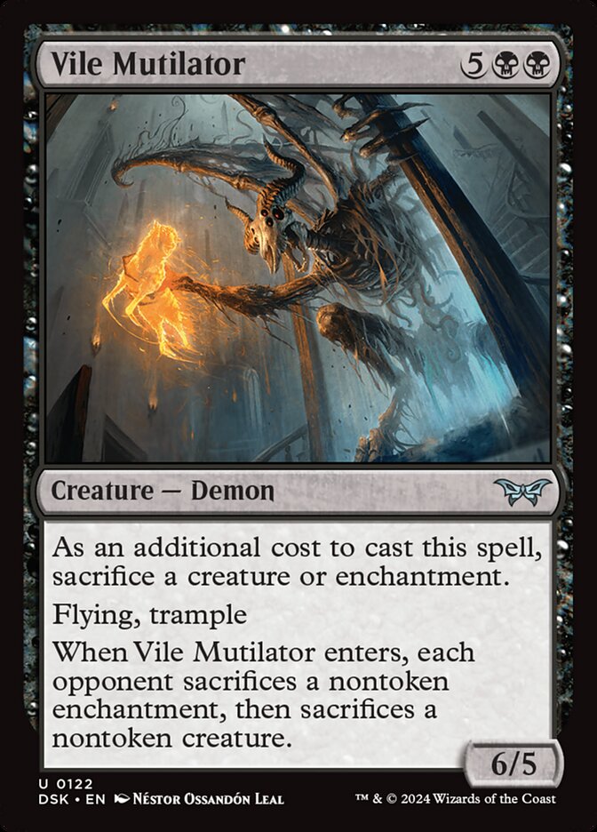 MTG Card Title: Vile Mutilator DSK/122