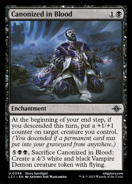 MTG Card Title: Canonized in Blood LCI/96