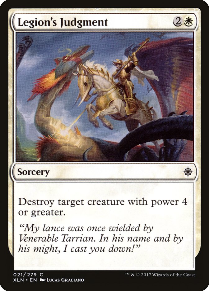 MTG Card Title: Legion's Judgment XLN/21