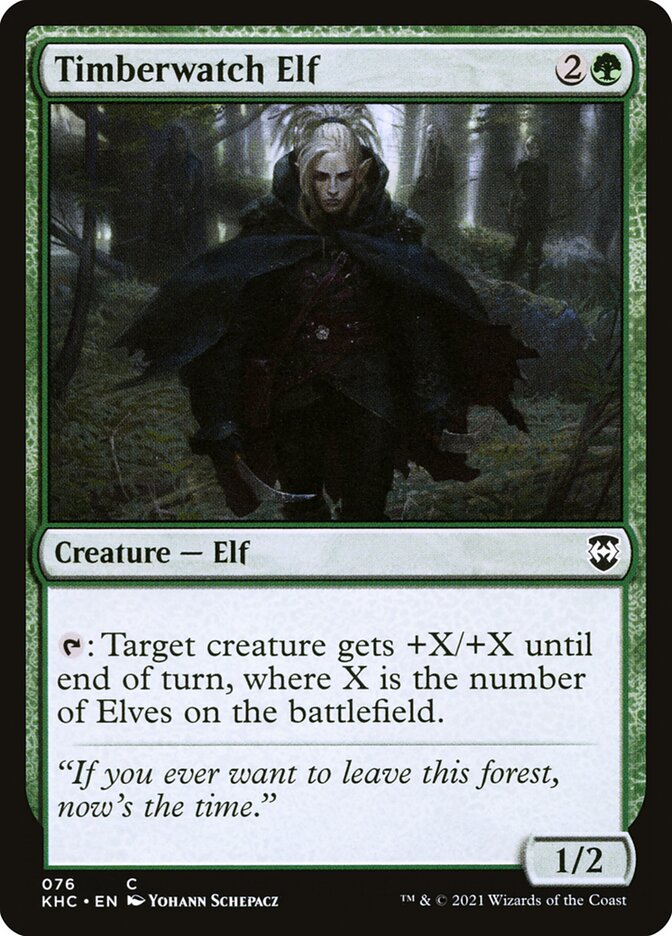 MTG Card Title: Timberwatch Elf KHC/76