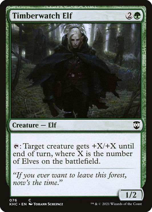 MTG Card Title: Timberwatch Elf KHC/76