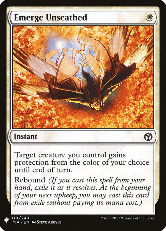 MTG Card Title: Emerge Unscathed PLST/IMA-19