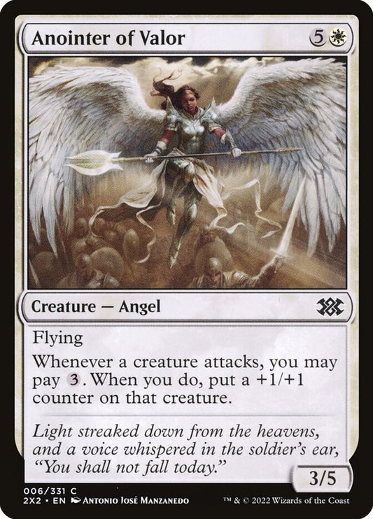 MTG Card Title: Anointer of Valor 2X2/6