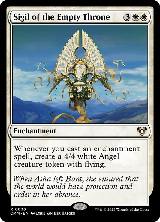 MTG Card Title: Sigil of the Empty Throne CMM/836