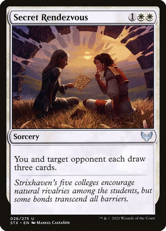 MTG Card Title: Secret Rendezvous STX/26