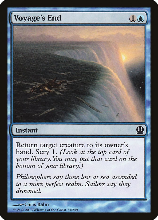 MTG Card Title: Voyage's End THS/73