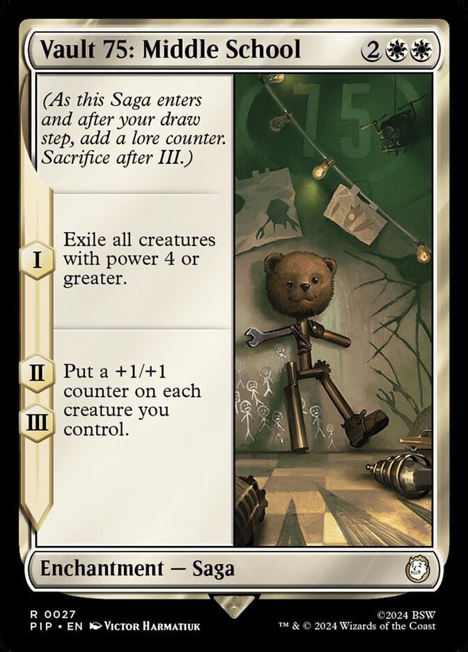 MTG Card Title: Vault 75: Middle School PIP/27