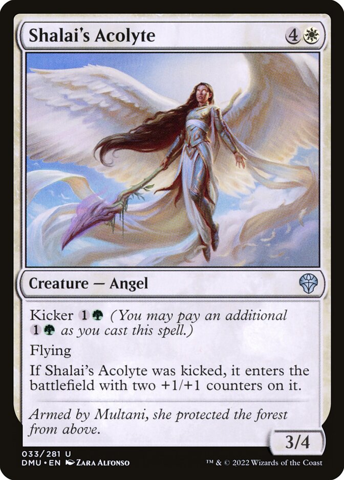 MTG Card Title: Shalai's Acolyte DMU/33