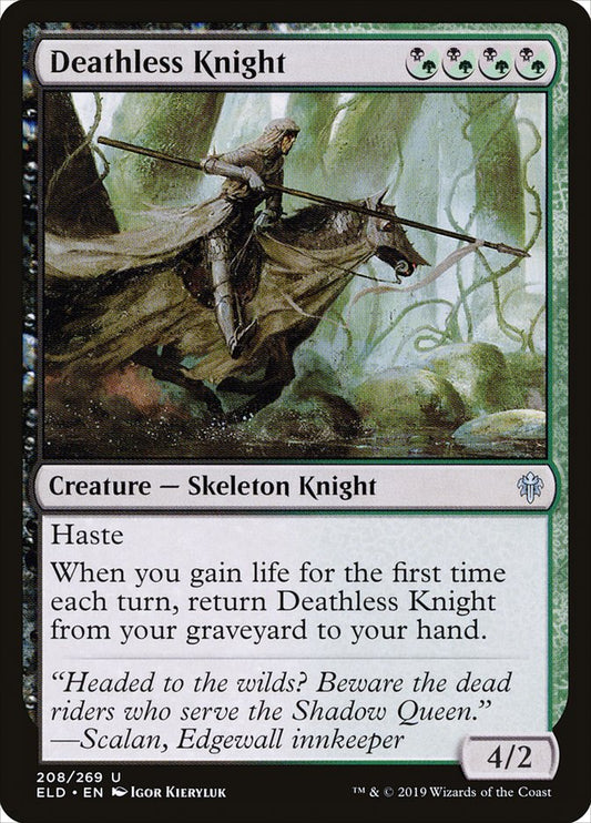MTG Card Title: Deathless Knight ELD/208
