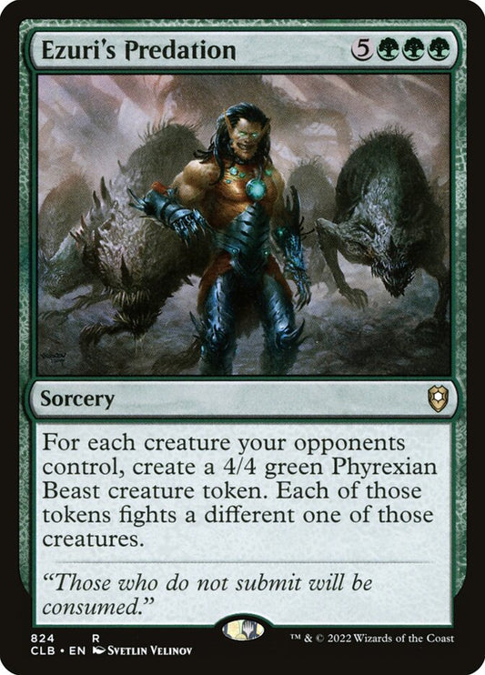 MTG Card Title: Ezuri's Predation CLB/824