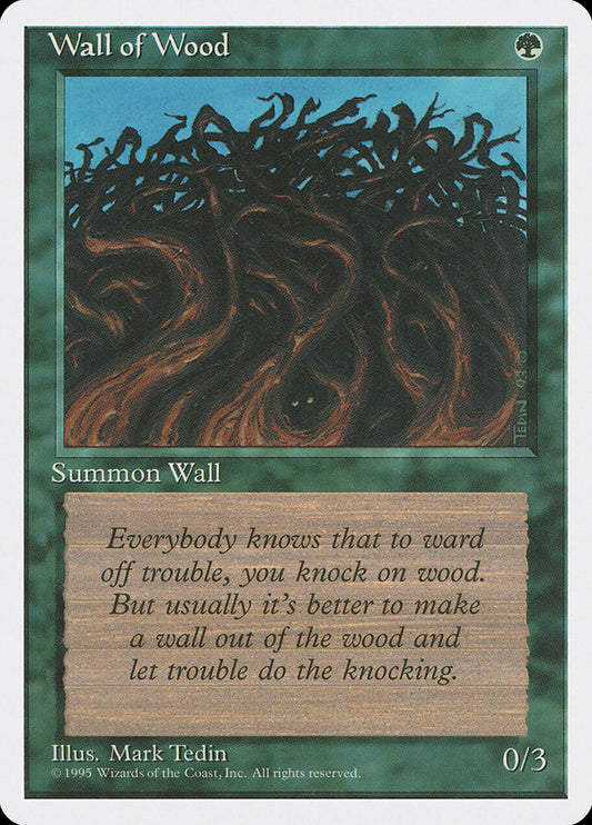 MTG Card Title: Wall of Wood 4ED/284