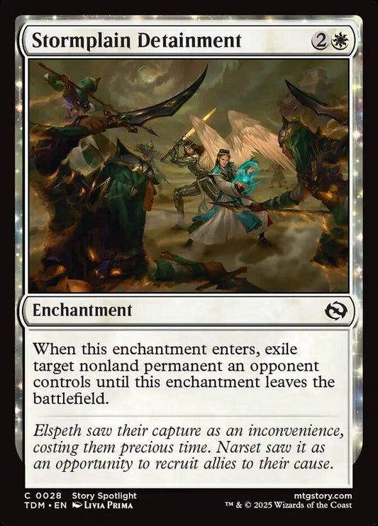 MTG Card Title: Stormplain Detainment TDM/28