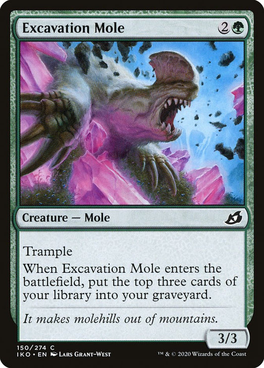 MTG Card Title: Excavation Mole IKO/150