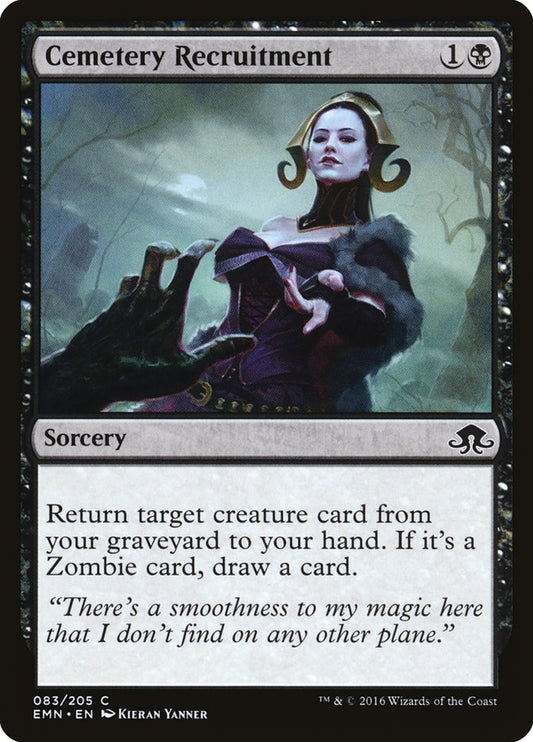 MTG Card Title: Cemetery Recruitment EMN/83