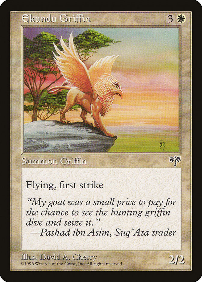 MTG Card Title: Ekundu Griffin MIR/13