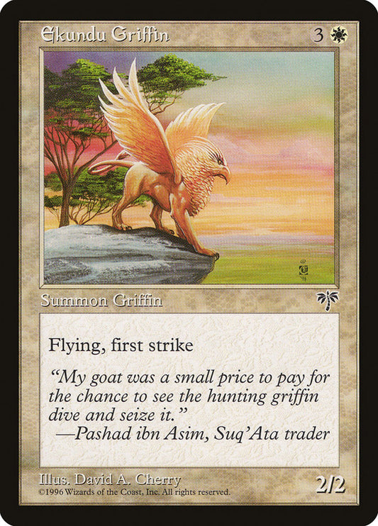 MTG Card Title: Ekundu Griffin MIR/13