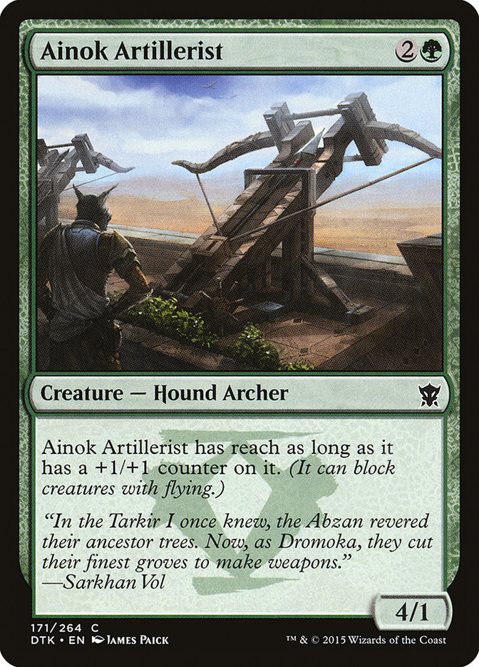 MTG Card Title: Ainok Artillerist DTK/171