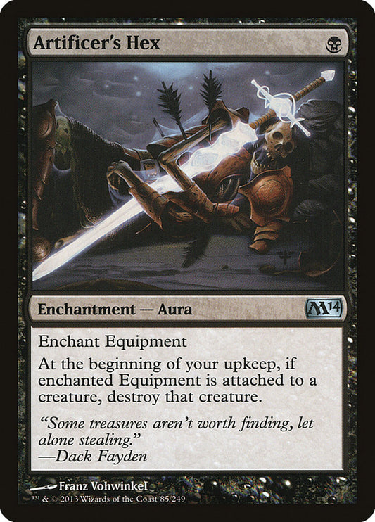 MTG Card Title: Artificer's Hex M14/85
