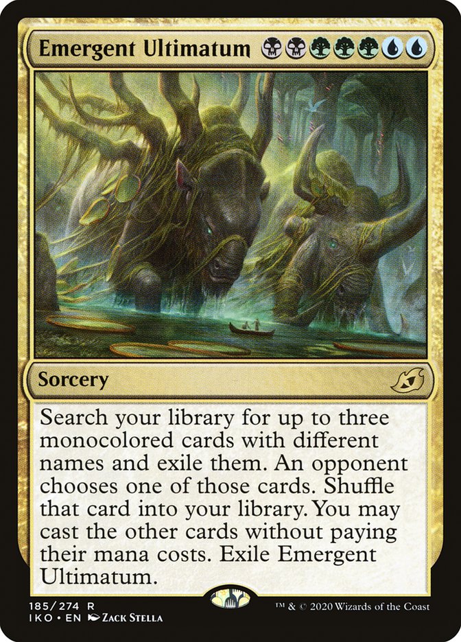 MTG Card Title: Emergent Ultimatum IKO/185