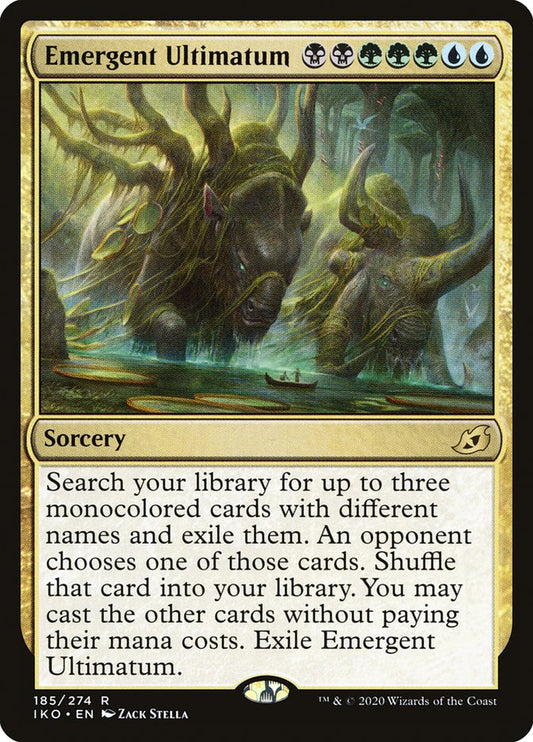 MTG Card Title: Emergent Ultimatum IKO/185