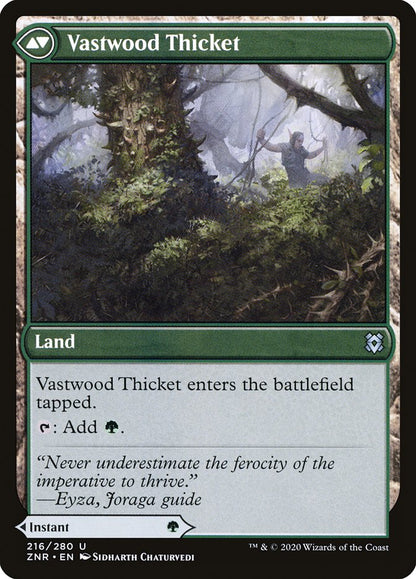 Vastwood Fortification // Vastwood Thicket ZNR/216