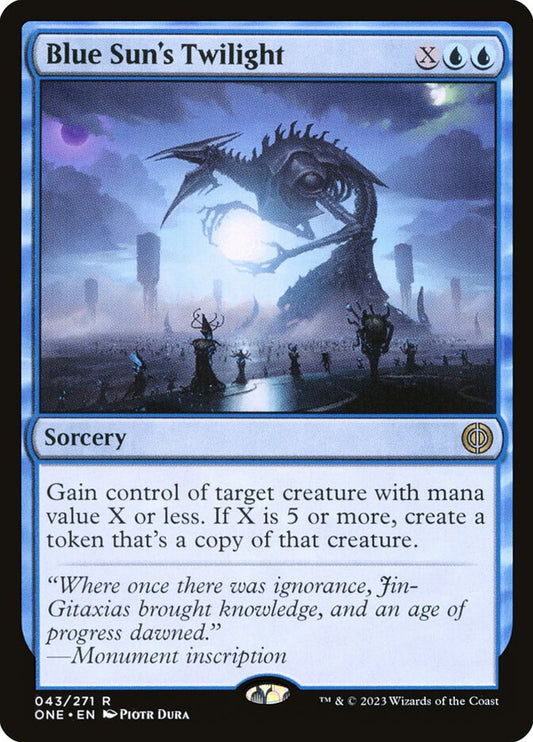 MTG Card Title: Blue Sun's Twilight ONE/43