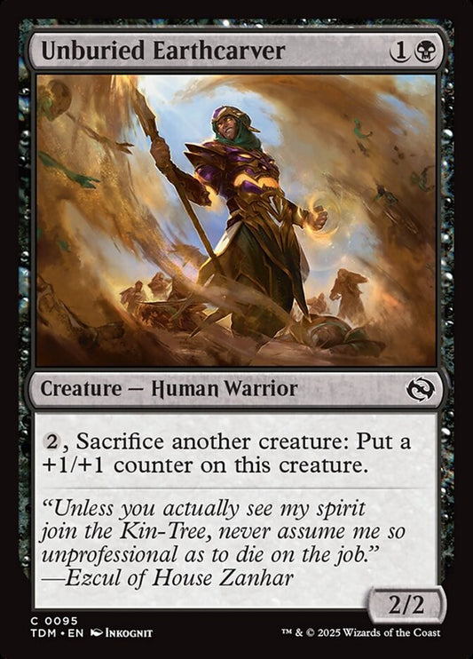 MTG Card Title: Unburied Earthcarver TDM/95