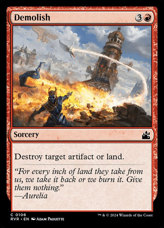 MTG Card Title: Demolish RVR/106