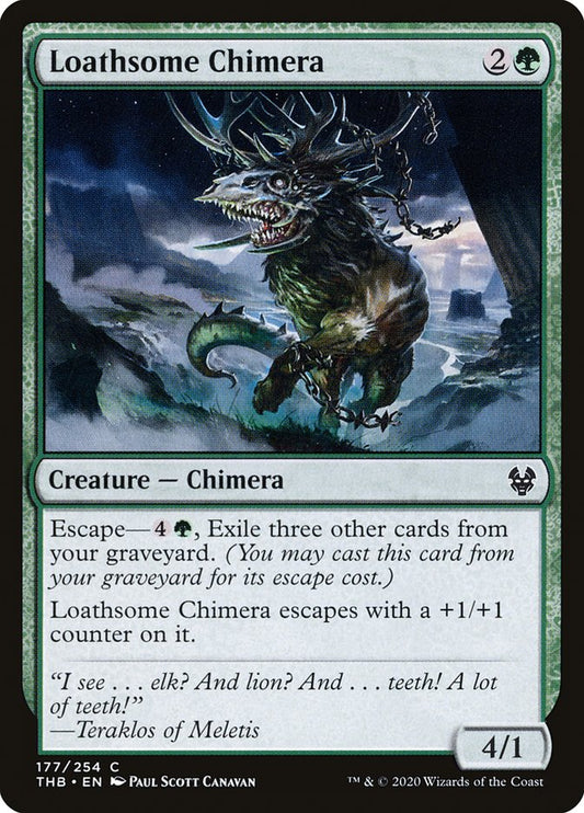 MTG Card Title: Loathsome Chimera THB/177
