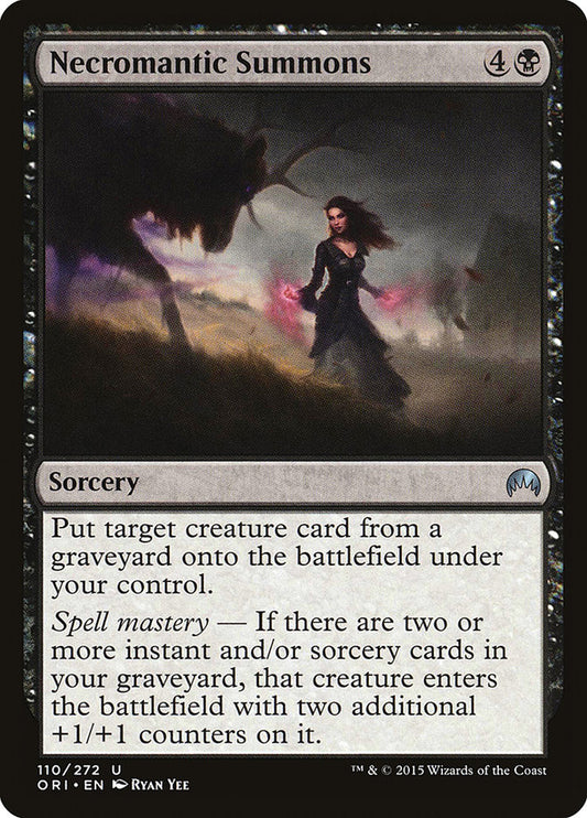 MTG Card Title: Necromantic Summons ORI/110